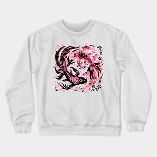 Cherry Blossom Koi Crewneck Sweatshirt